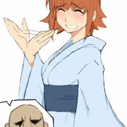 浴衣でも暑いと言うので