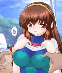 知らないオジサンに乳首いじられる明星かなたちゃん