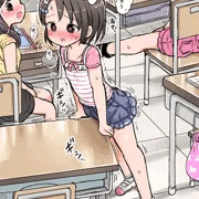 休み時間に慌てながら角オナニーする千枝ちゃん