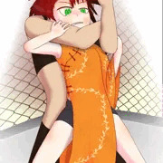 締めあげられもがく格闘チャイナ娘