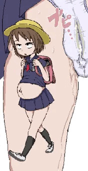 小学生ボテ腹登校