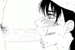 ヨル　顔射gif