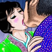脇坂と鉄兵の母④不倫の口吸い