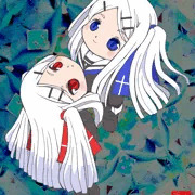 桔梗と真紅