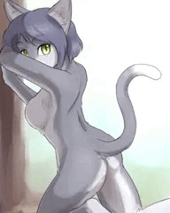 振り向きねこさん