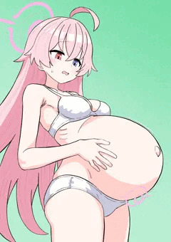 ボテ腹_ホシノ