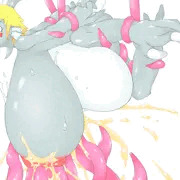 超乳トカゲちゃん乳首責め
