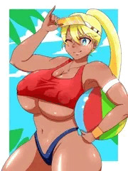 日焼け跡陥没乳首ちゃん