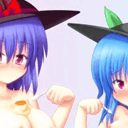 衣玖さんＶＳ天子ちゃんのおっぱいプリンバトル。
