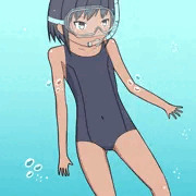 シュノーケル娘