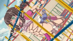 ジャングルジムでジャングルする。