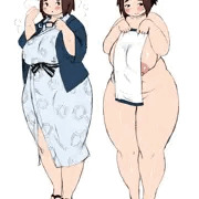 漫研の地味っ娘浴衣