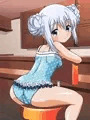 水着チノちゃんにイタズラ