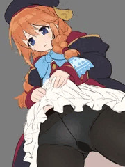 ユニちゃん先輩たくし上げ
