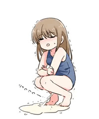 スク水おしっこ