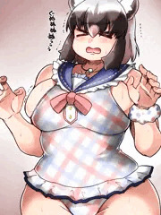 公式から供給されたはずの水着が何故かキツイうちのアライさん