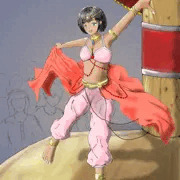 中東の踊り子