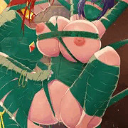 マミーの美女に弄ばれる爆乳淫魔ハンター