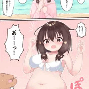 むちむちちゃんと海水浴