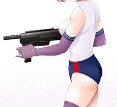 【リョナグロR18G】まんぐり返しのブルマ学徒兵の股間をバズーカ狙撃！