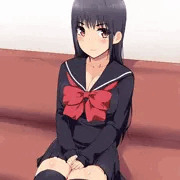 制服ニーソ