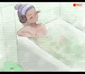 うちの子風呂