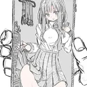 自撮り女の子のパンチラ