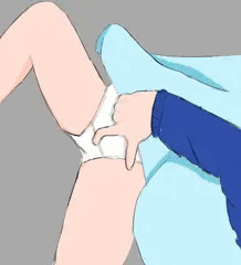 幼女おしがま前押さえ手伝い - 妄想ショートストーリー用落書き