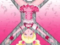 キュアピーチ、逆さ磔