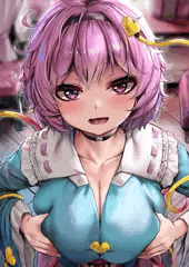さとりのたわわおっぱいずり