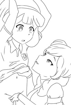 【リク絵】拘束手マンされる黄名子さんとベータさん