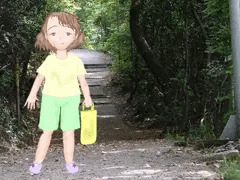 夏の海で
