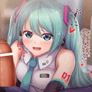 髪コキフェラ初音ミクさん