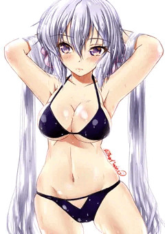 黒ビキニクリスちゃん