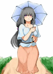 散歩していた彼女と