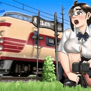 記念撮影をしようとしてセッティング中にタイミングを逃す鉄JK