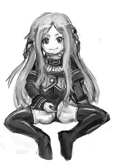 白黒の落描き一点
