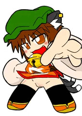 肌色スパッツでごまかす