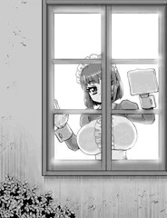 窓際のメイドさん