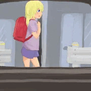 下校中の