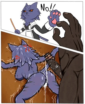 仕事の邪魔をされる猫獣人２