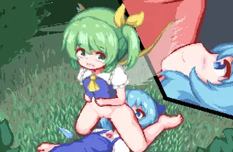 チルノちゃんと大妖精ちゃんの顔面騎乗えっち