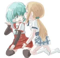 ふたフェリシアちゃんが友人のかこちゃんに手を出しちゃった