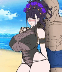 「水着紫式部のドスケベ寝取られ官能取材記」ラフ