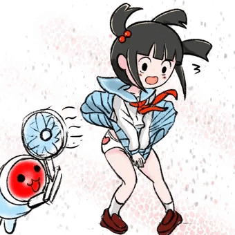 1月に描いた太鼓ガールと落書きと練習