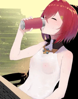 「お茶を飲みます」