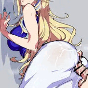 着衣尻コキ