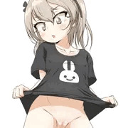 ノーパンTシャツたくし上げ愛里寿ちゃん