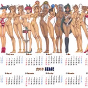裏百鬼夜行2018通年カレンダー