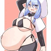 ボテ腹逆バニー
